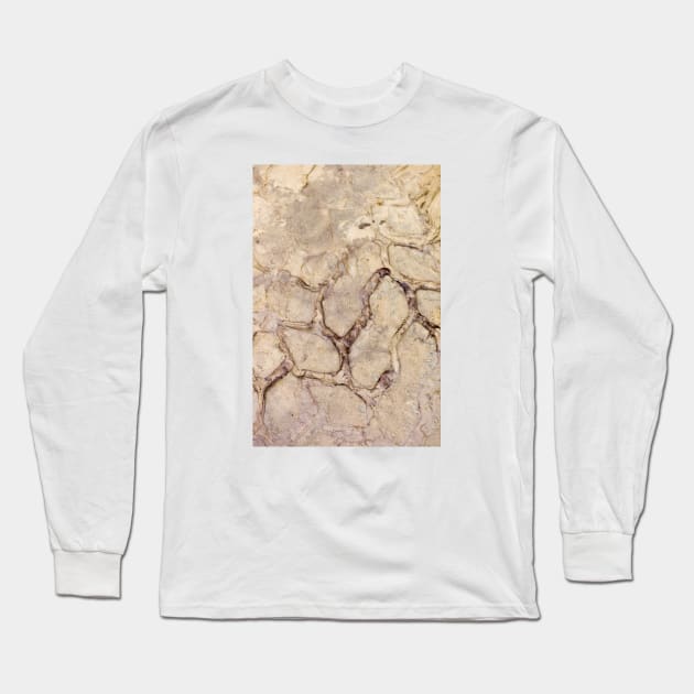 Tire print in the mud Long Sleeve T-Shirt by textural